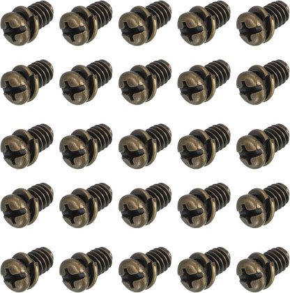 20Pcs Ceiling Fan Blade Screws, 1/4"-20 x 3/8 Carbon Steel Phillips Pan Motor Replacement Screw for Lighting V1258-DP02-D-669