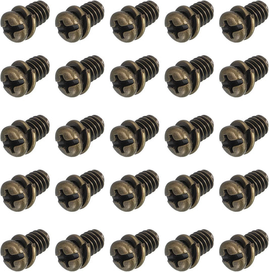 20Pcs Ceiling Fan Blade Screws, 1/4"-20 x 3/8 Carbon Steel Phillips Pan Motor Replacement Screw for Lighting V1258-DP02-D-669