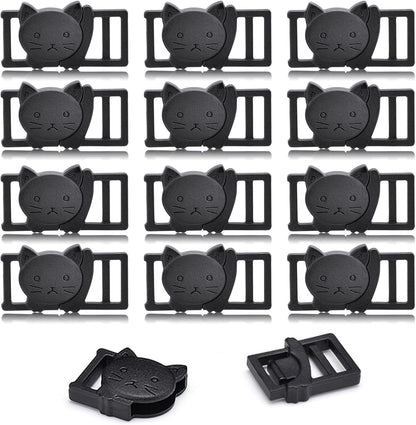 25Pack 3/8" Cat Collar Breakaway Clasps Accessories Plastic Adjustable Buckle Small Pet Supplies for Kitten V1258-DP02-D-73