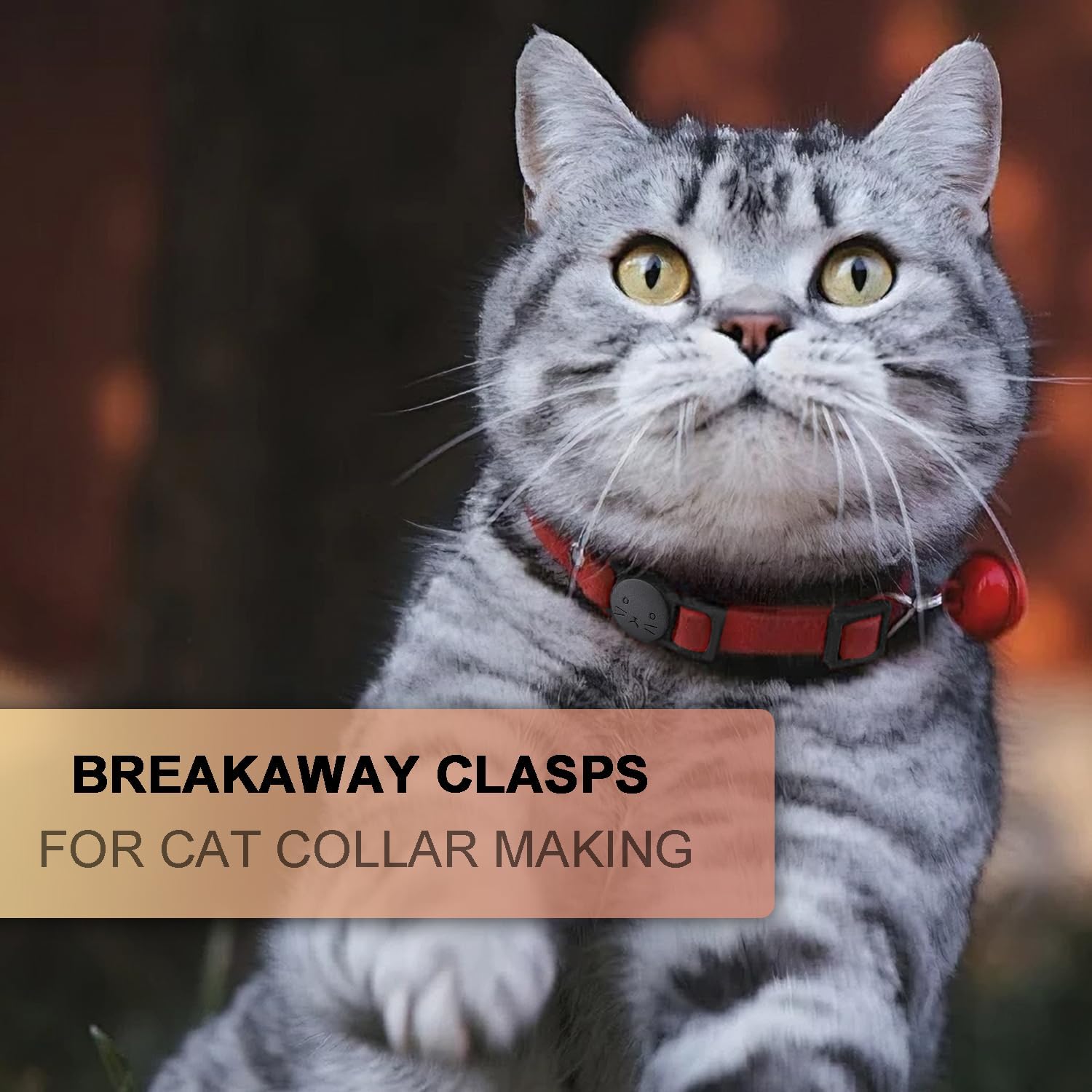 25Pack 3/8" Cat Collar Breakaway Clasps Accessories Plastic Adjustable Buckle Small Pet Supplies for Kitten V1258-DP02-D-73