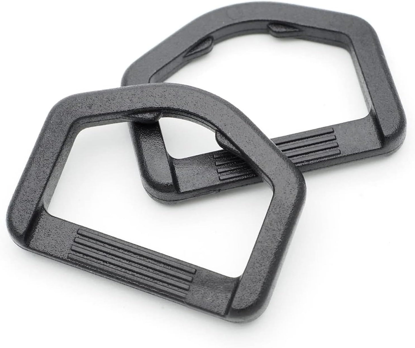 CooBigo 12 Pack D-Rings Plastic Buckle 1" Without Bar D Ring for Webbing Strap Backpack Water Pouche Belt Dog V1258-DP02-D-74