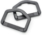 CooBigo 12 Pack D-Rings Plastic Buckle 1" Without Bar D Ring for Webbing Strap Backpack Water Pouche Belt Dog V1258-DP02-D-74