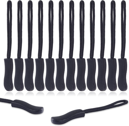 CooBigo 12Pack Zipper Pull Replacement, Golf Bag Parcord Zipper Pull Tab Replacement for Backpack, Jackets, V1258-DP02-D-9