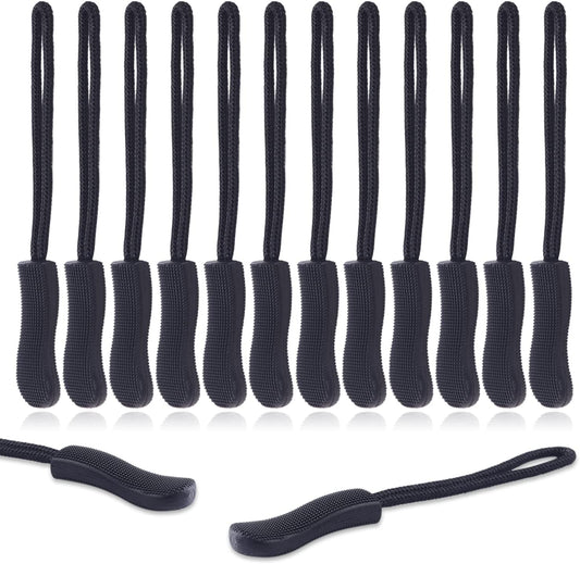 CooBigo 12Pack Zipper Pull Replacement, Golf Bag Parcord Zipper Pull Tab Replacement for Backpack, Jackets, V1258-DP02-D-9