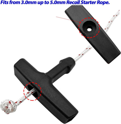 Replacement Recoil Starter Pull Handle fits for Husqvarna STIHL Craftsman Poulan Gasoline Engine - 3 Pack V1258-DP02-D-98