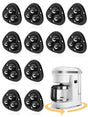 Small Appliance Caster Wheels,12 Pcs Mini Appliance Rollers for Kitchen Appliances Countertop 360 V1258-DP02-E-106