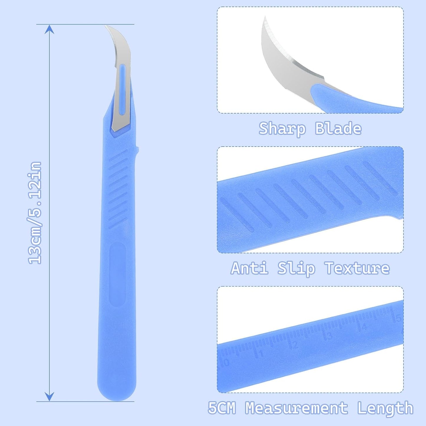 10 Pcs Seam Ripper for Sewing,Stitch Remover Razor with Protective Case and Anti-Slip Handle Light Thread V1258-DP02-E-108