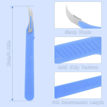 10 Pcs Seam Ripper for Sewing,Stitch Remover Razor with Protective Case and Anti-Slip Handle Light Thread V1258-DP02-E-108