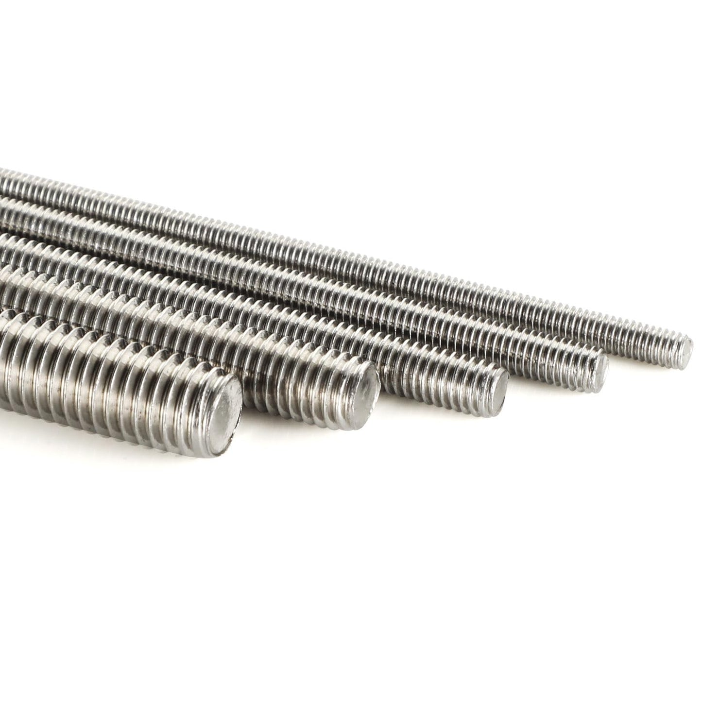 M6-1.0 x 300mm Fully Threaded Rods, Long Threaded Studs, Right Hand Threads, All Threaded Rod, 304 Stainless V1258-DP02-E-119