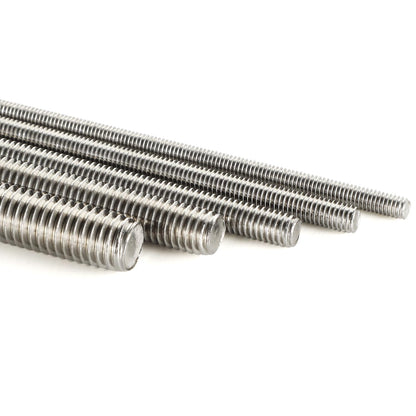 M6-1.0 x 300mm Fully Threaded Rods, Long Threaded Studs, Right Hand Threads, All Threaded Rod, 304 Stainless V1258-DP02-E-119