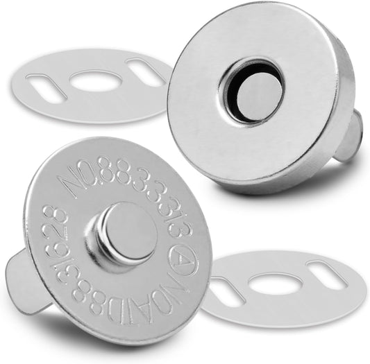CooBigo 24Sets Magnetic Snaps for Purse Closures 14mm Magnetic Fastener Replacement Kit Magnetic Snaps for V1258-DP02-E-13