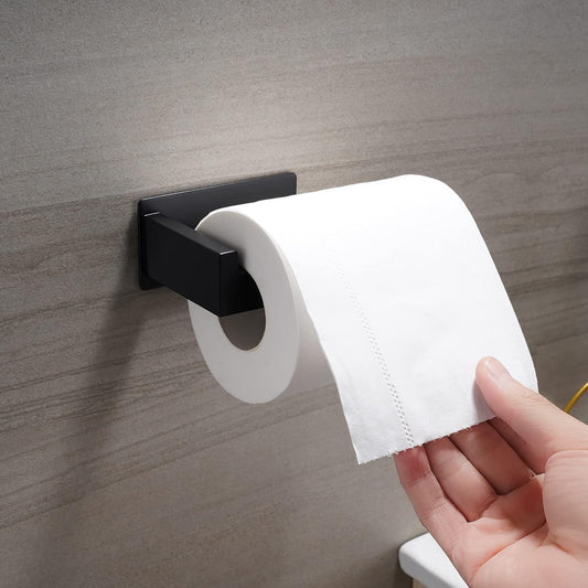 Toilet Paper Holder, Adhesive Toilet Paper Roll Holder, SUS304 Stainless Steel Rustproof Wall for Bathroom, V1258-DP02-E-130