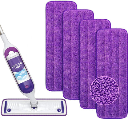 Reusable Power Mop Refills Pads Compatible with Swiffer PowerMop Mop - Microfiber Power Mop Pads Refill for V1258-DP02-E-148