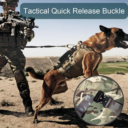 CooBigo 2 Pack Tactical Belt Buckles, 1-1/2" Heavy Duty Metal Tactical Buckle Clips for Dog Collar Hardware, V1258-DP02-E-15