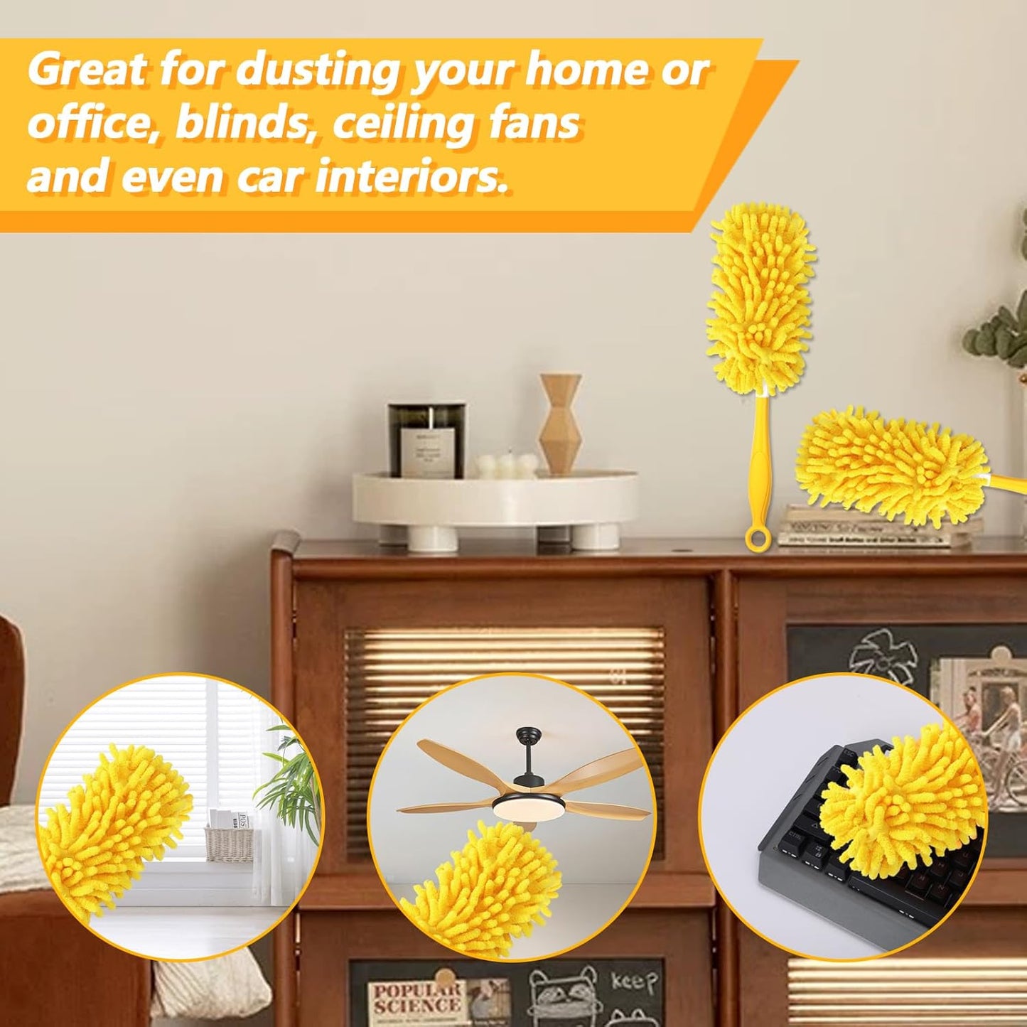 Reusable Duster Refill Compatible with Swiffer Hand Duster - 360 Heavy Duty Dusters Refills - Microfiber V1258-DP02-E-150
