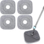 Square Microfiber Mop Pads Compatible with True & Tidy True Spin Mop - Mop Replacement Pads for Square Spin V1258-DP02-E-152