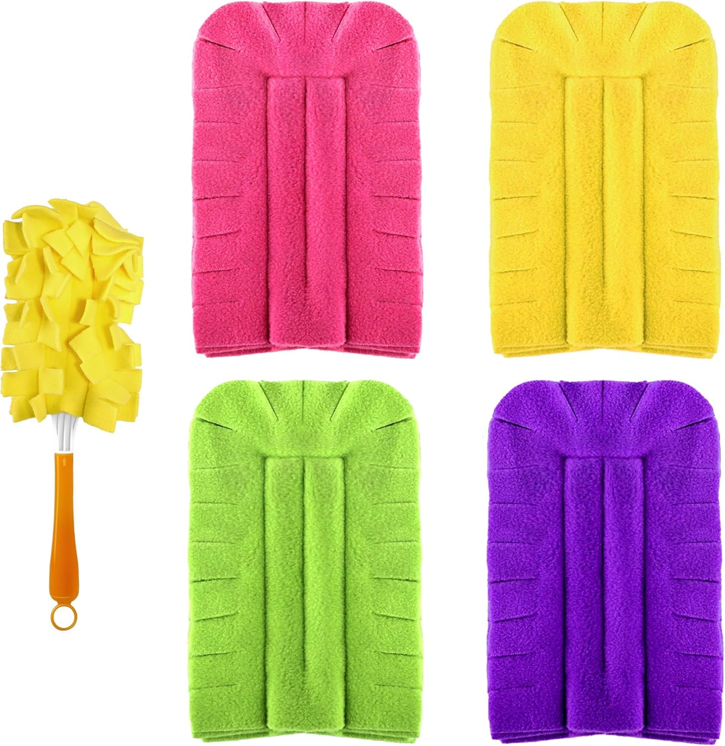 Reusable Duster Refill Compitable with Swiffer Duster - Washable Heavy Duty Dusters Refills 360 for Swiffer V1258-DP02-E-153