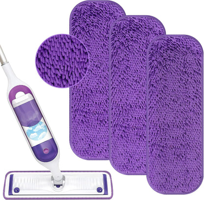 Reusable Power Mop Refill Pads for Swiffer Power Mop Starter Kit - Swifter Powermop Pads Refills - V1258-DP02-E-155