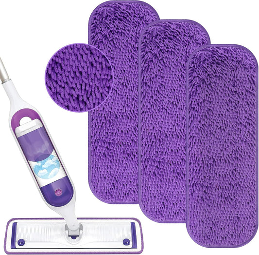 Reusable Power Mop Refill Pads for Swiffer Power Mop Starter Kit - Swifter Powermop Pads Refills - V1258-DP02-E-155