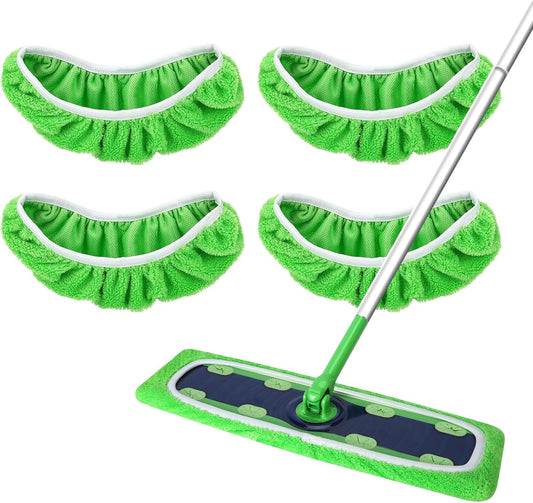 Reusable Microfiber Mop Pads for Swiffer - XL Dry Sweeping Cloths & Wet Pads Refills - Heavy Duty Mopping V1258-DP02-E-156