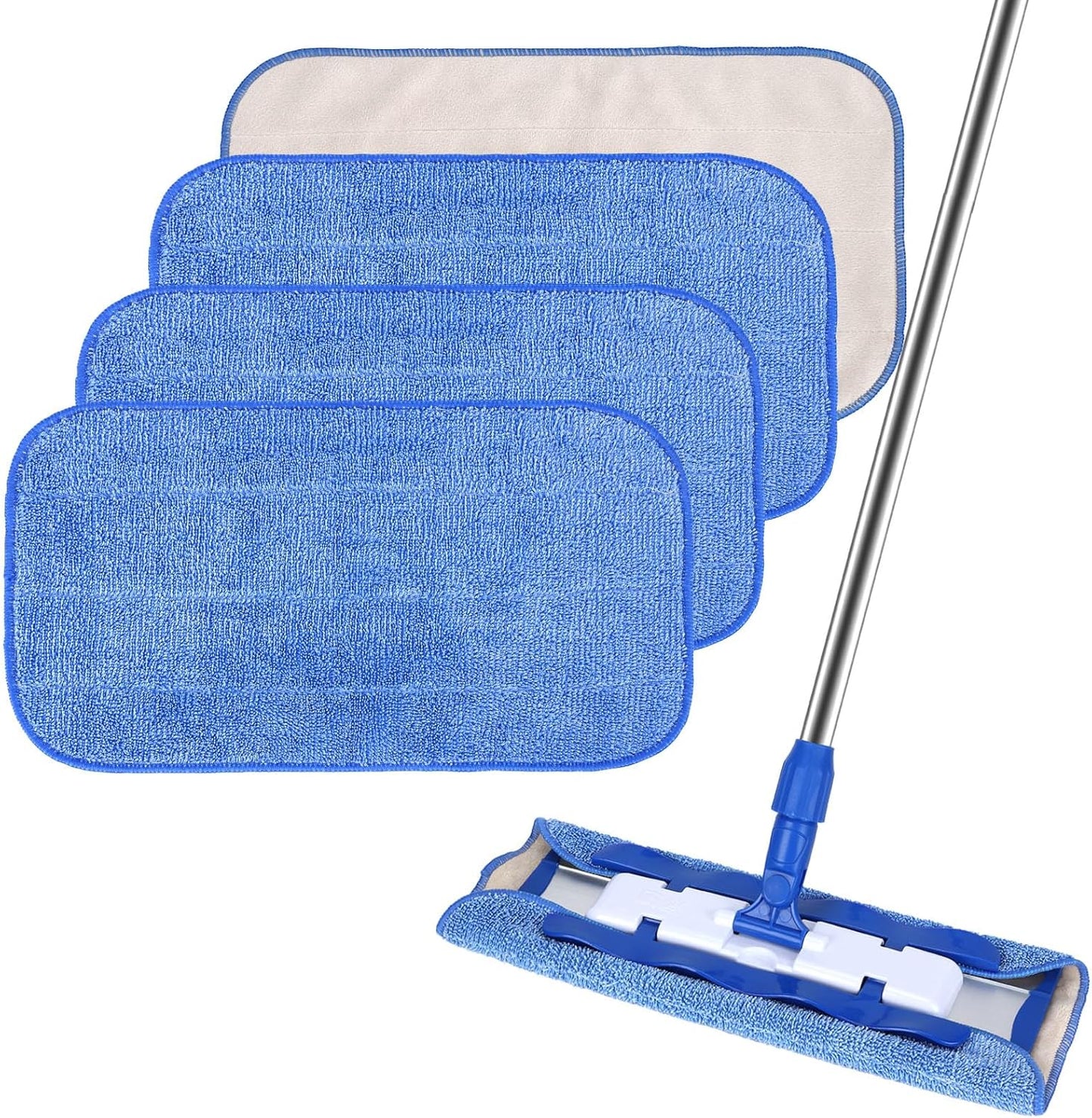 Microfiber Cleaning Cloth Compatible with MR SIGA Professional Microfiber Mop - Professional Reusable Flat V1258-DP02-E-157