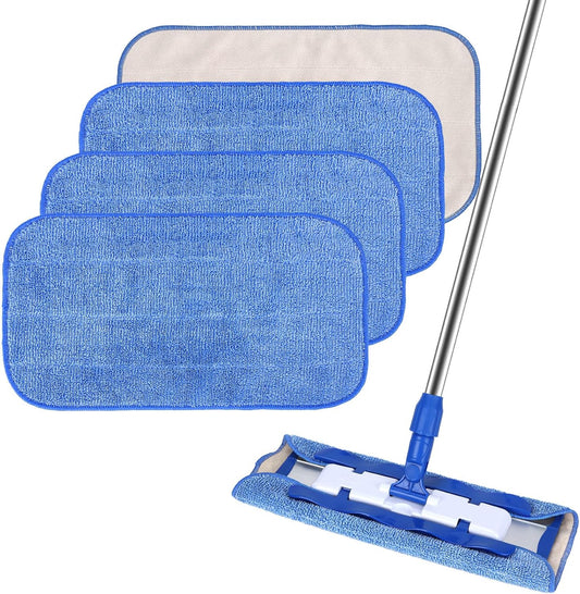 Microfiber Cleaning Cloth Compatible with MR SIGA Professional Microfiber Mop - Professional Reusable Flat V1258-DP02-E-157