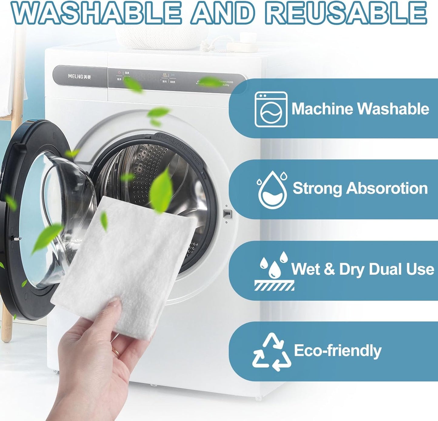 10 Pack Reusable Pad Refills Compatible with Baseboard Cleaner Tool - Microfiber Replacement Pads for Wet & V1258-DP02-E-158