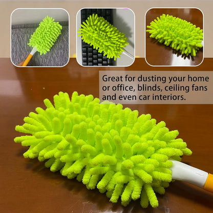 Reusable Duster Refill Compatible with Swiffer Hand Duster - Microfiber Ceiling Fan Duster for Swiffer V1258-DP02-E-159