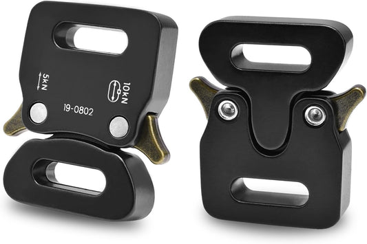 CooBigo 1/2" Paracord Bracelet Buckle Clip, 2 PCS Metal Paracord Clasps Accessories for Bracelets Pet Collar V1258-DP02-E-16