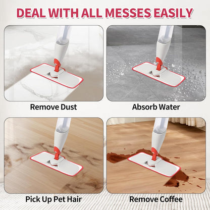 Mop Replacement Pads Compatible with OXO Good Grips Spray Mop - Reusable Microfiber Pad Refill for Floor V1258-DP02-E-161