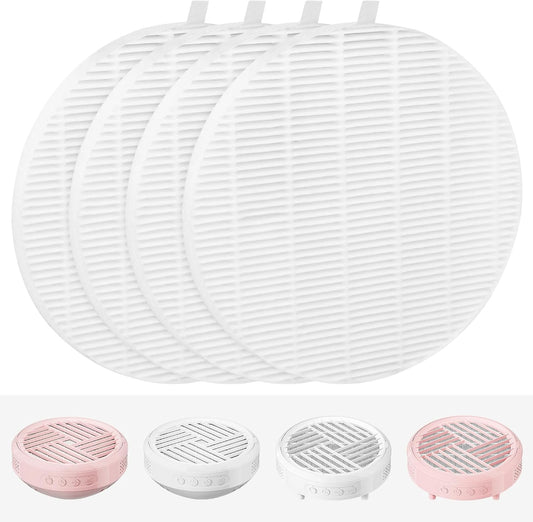 4 Pack Replacement Filters Compatible with MelodySusie HPro/SProR Nail Dust Collector, Home or Nail Salons V1258-DP02-E-163