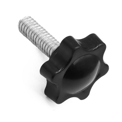 Xadnitu 10 Pieces 1/4''-20-1'' Thread Knob Plastic Star Shaped Nut Clamping Male Handle Tightening Screw V1258-DP02-E-173