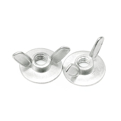 Xadnitu 50 Pieces 1/4''-20 Washered Wing Nut, Zinc Plated Hurricane Hardware Butterfly Nuts with Washer for V1258-DP02-E-175