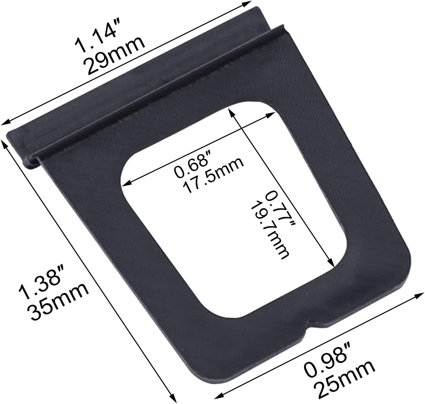Xadnitu 30 Pieces Plastic Window Screen Pull Tabs, Screens Lift Hollow Tabs Installed in Flat Spline Channel V1258-DP02-E-176