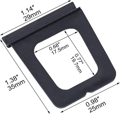 Xadnitu 30 Pieces Plastic Window Screen Pull Tabs, Screens Lift Hollow Tabs Installed in Flat Spline Channel V1258-DP02-E-176