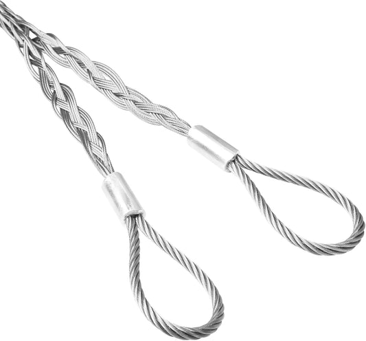 Xadnitu Cable Pulling Grip for 37-50mm OD Electrical Wires, Stainless Steel Cable Puller Sock Mesh Lassos V1258-DP02-E-182