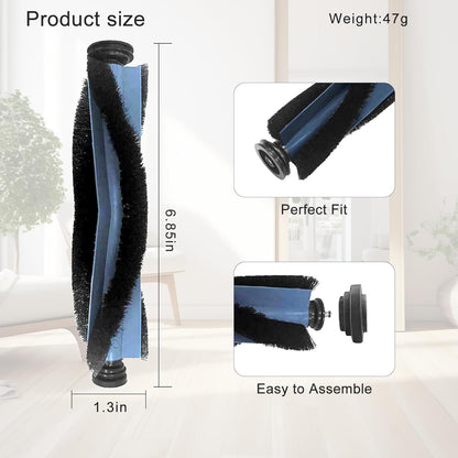 Replacement Parts Roller Brush for eufy X10 Pro Omni Main Brush Robot Vacuum Cleaner-2 Pack V1258-DP02-E-189