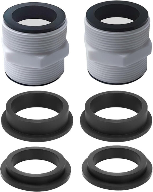 Pool Hose Connector for Intex Coleman Swimming Pool Pump Hose Extender Adapter with 11228 11412 L-Shape V1258-DP02-E-197