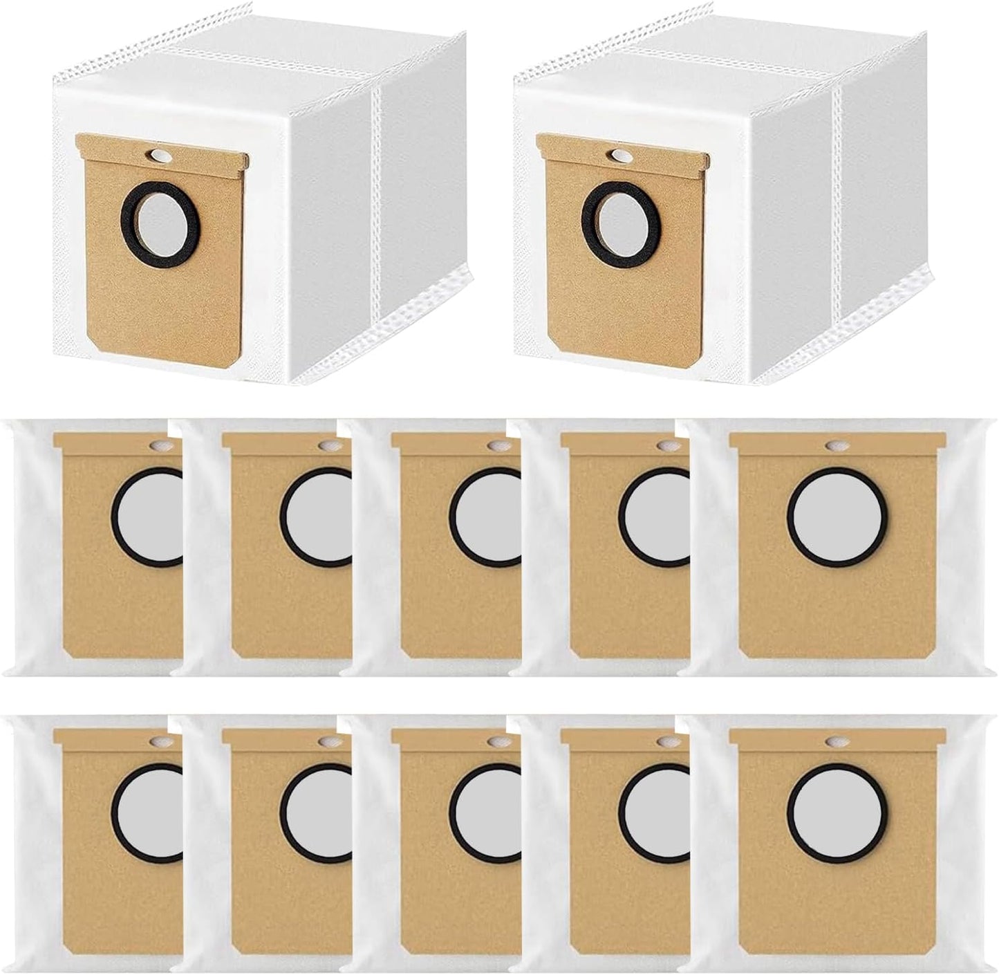 12 Pack Replacement Vacuum Dust Bags for Eufy L50 SES & L60 SES Self-Empty Station - 3.5L Large Capacity V1258-DP02-E-198