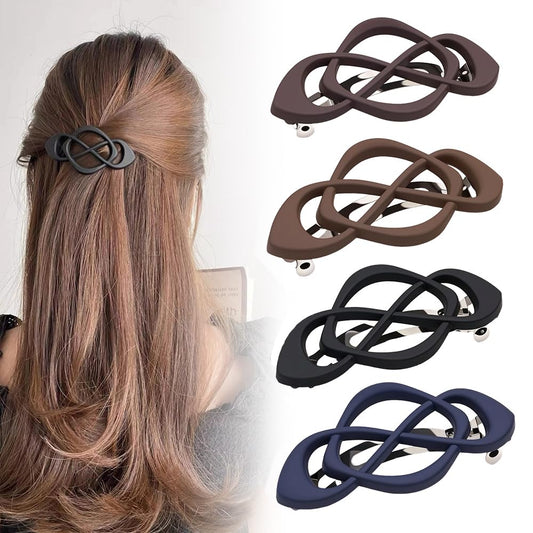 4 Pack Vintage French Barrette Hair Clips, 2026 New Hair Accessories for Women, Strong Hold No Slip Styling V1258-DP02-E-2