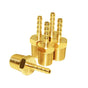 5 Pcs Hose Barb Fittings 1/8" Barb to 1/8" NPT Male Thread Brass Metals Adapter Connector V1258-DP02-E-206