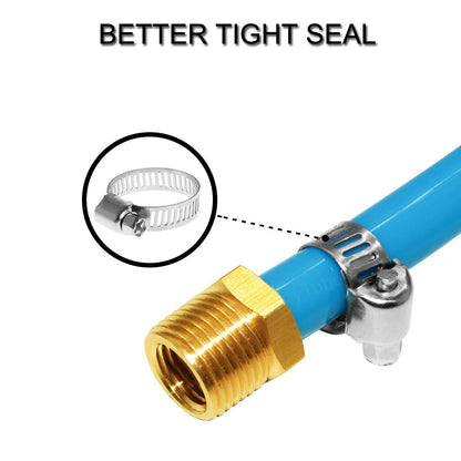 5 Pcs Hose Barb Fittings 1/8" Barb to 1/8" NPT Male Thread Brass Metals Adapter Connector V1258-DP02-E-206