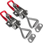 Toggle Latch Clamp 4001 with Lock Hole, 304 Stainless Steel Adjtable Heavy Duty Pull Hasp Latches For Smoker V1258-DP02-E-212