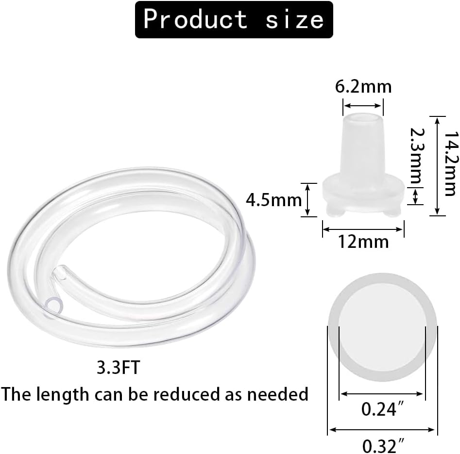 Replacement Silicone Tubing for Water Bottle Pump, High Temp Pure Silicone Hose Tube High Compatibility for V1258-DP02-E-230