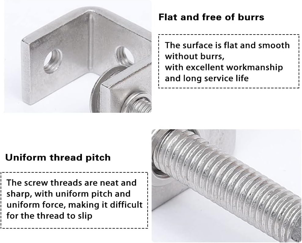 4pcs Heavy Duty Stainless Steel C-Clamp, 30MM Wide Jaw Openings, 0-25MM Clamping Range, M8 Threaded Hole, V1258-DP02-E-232