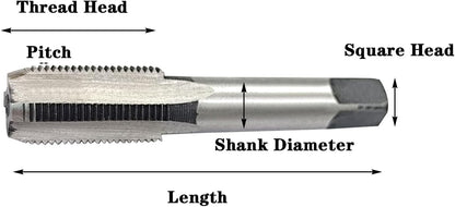 M10 X 1.5 Metric Hand Tap,1 Pair Threading Hand Tap Alloy Tool Steel Right Hand V1258-DP02-E-238