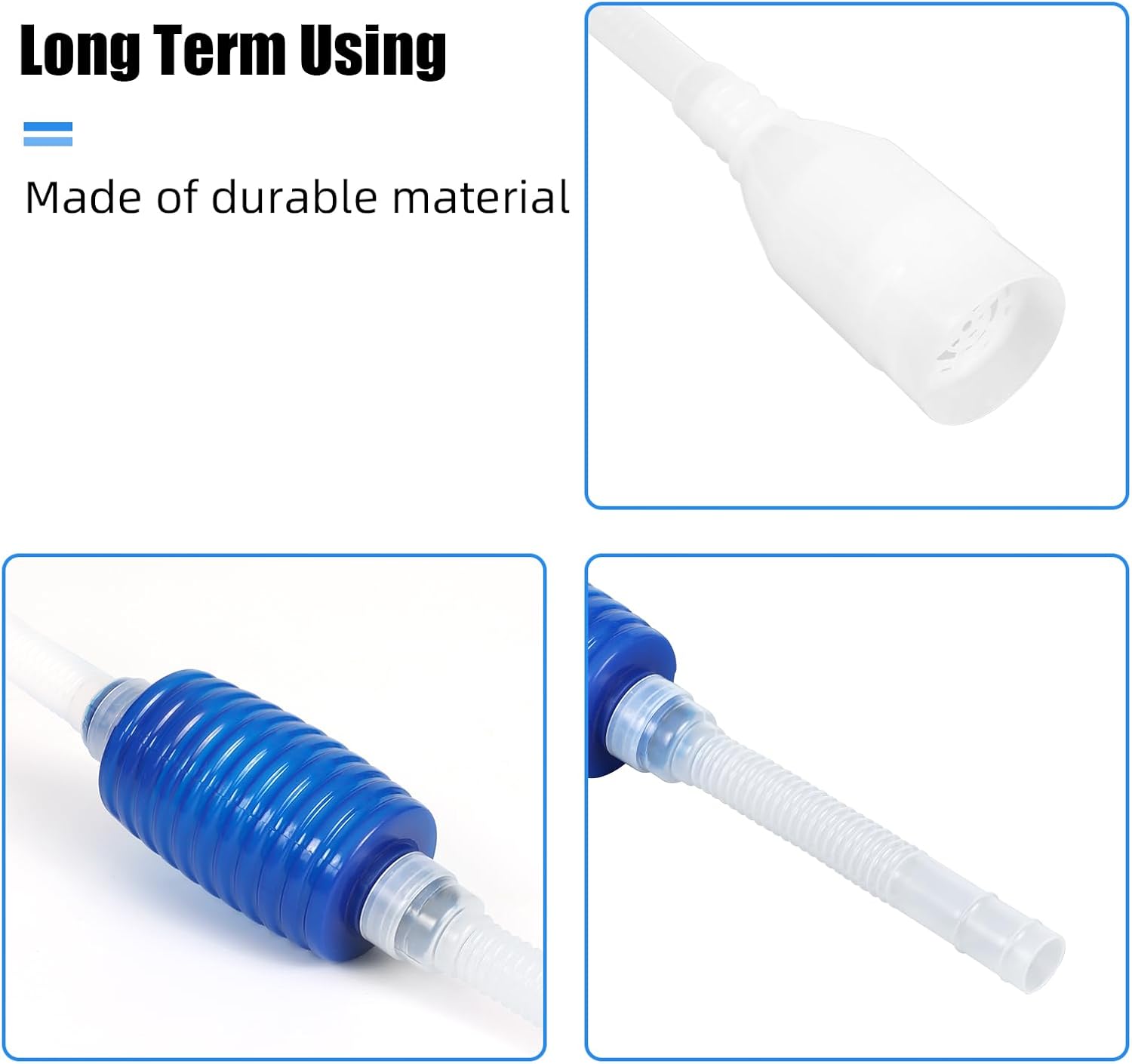 Aquarium Vacuum Siphon, Fish Tank Water Changer, Gravel Cleaner, Hand Pump V1258-DP02-E-249
