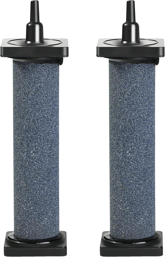 Aquarium 5 inch Air Stone Cylindrical 2 Pack, Large Airstone, Aerator Bubble Differ, Air Pump Accessories for V1258-DP02-E-257