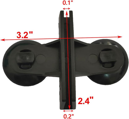 12 Pack Aquarium Divider, Suction Cup Divider Black, Plastic Sheet Isolation Holder for Fish Tank V1258-DP02-E-261
