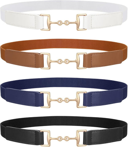 Belts for Women Adjtable Skinny Elastic Belt for Dresses V1258-DP02-E-296